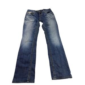 Antique River Women's Jeans Denim Blue Embellished‎ Pockets Size 30